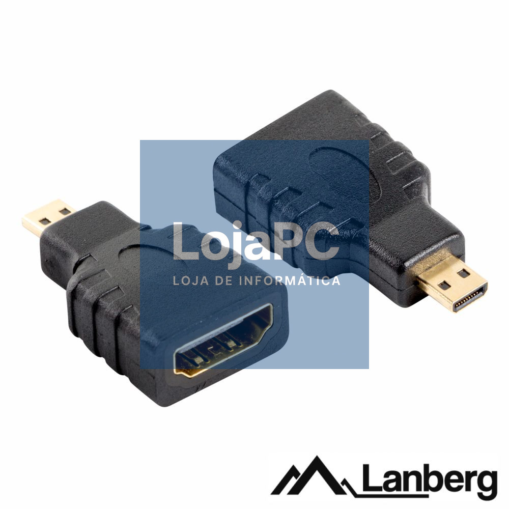 Adaptador Micro HDMI Macho / HDMI Fêmea LANBERG