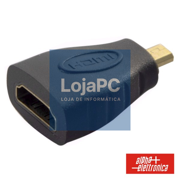 FICHA ADAPTADORA HDMI FÊMEA / MICRO HDMI MACHO