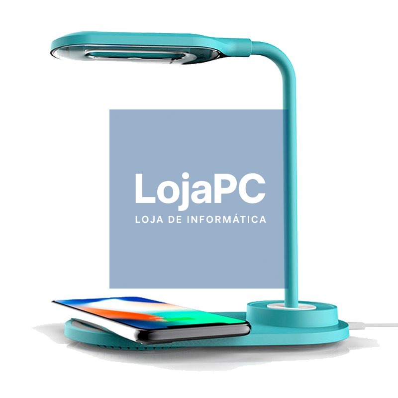 LED Lamp + Qi Wireless Charging Base COOL Light Blue — imagem 4