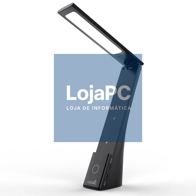 LED Lamp with Qi Base Wireless Charging COOL Compact Black