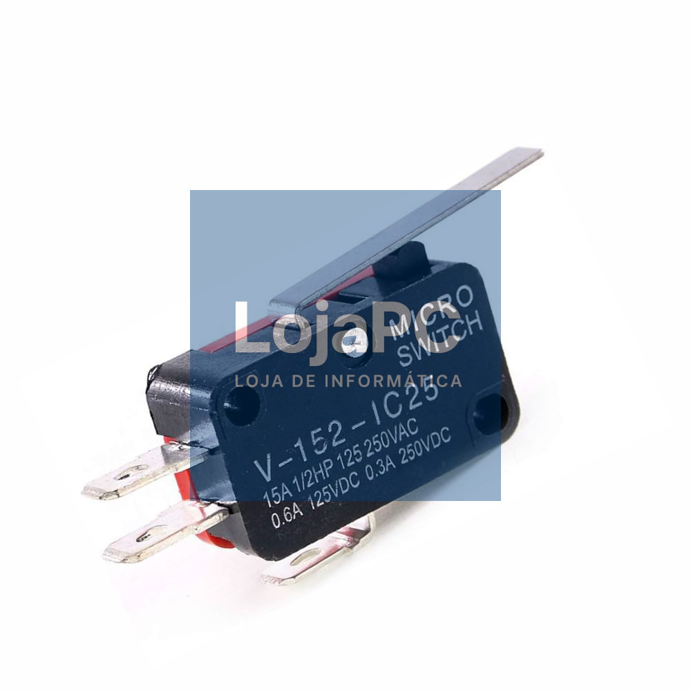 Comutador Micro Switch 15A C/ Patilha