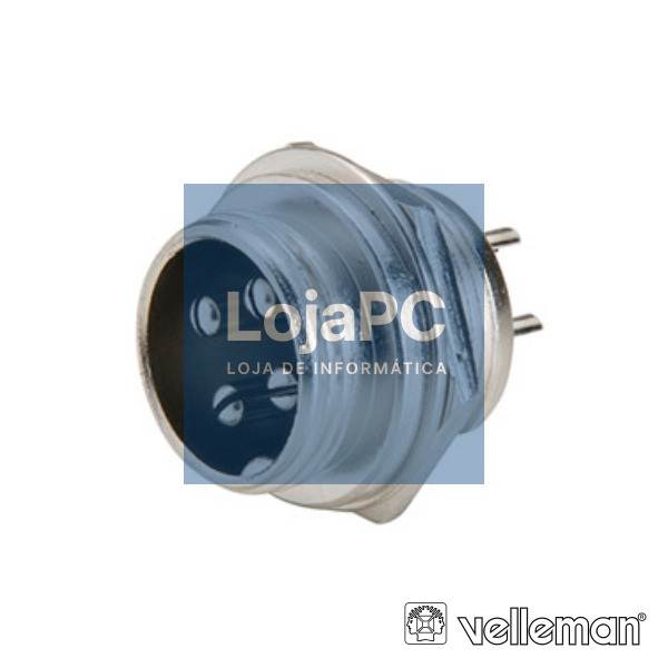 CONECTOR MACHO 4 P P/ CHASIS VELLEMAN