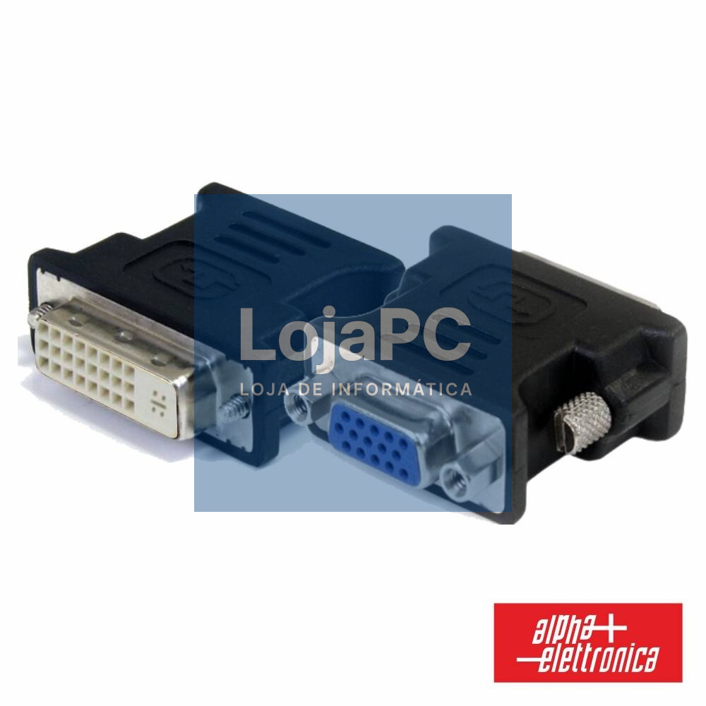 FICHA ADAPTADORA DVI-I DUAL LINK FÊMEA / VGA FÊMEA