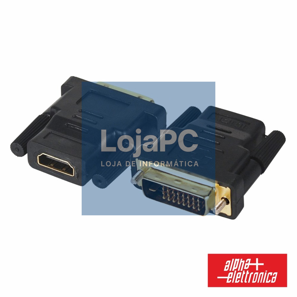 FICHA ADAPTADORA DVI-D DUAL LINK MACHO / HDMI FÊMEA