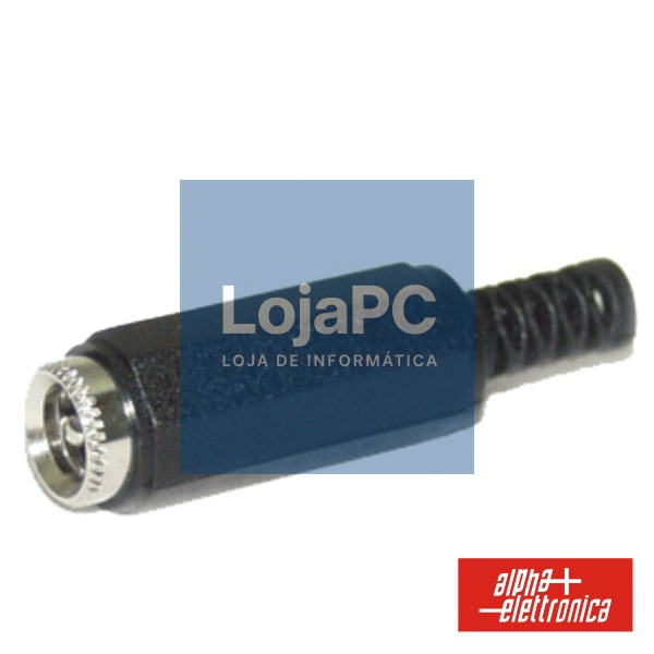 FICHA ALIMENTAÇÃO DC MACHO Ø2.1x5.5MM