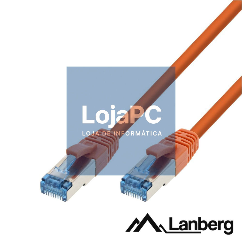 Cabo S/FTP LSZH CAT6A 1m Laranja LANBERG