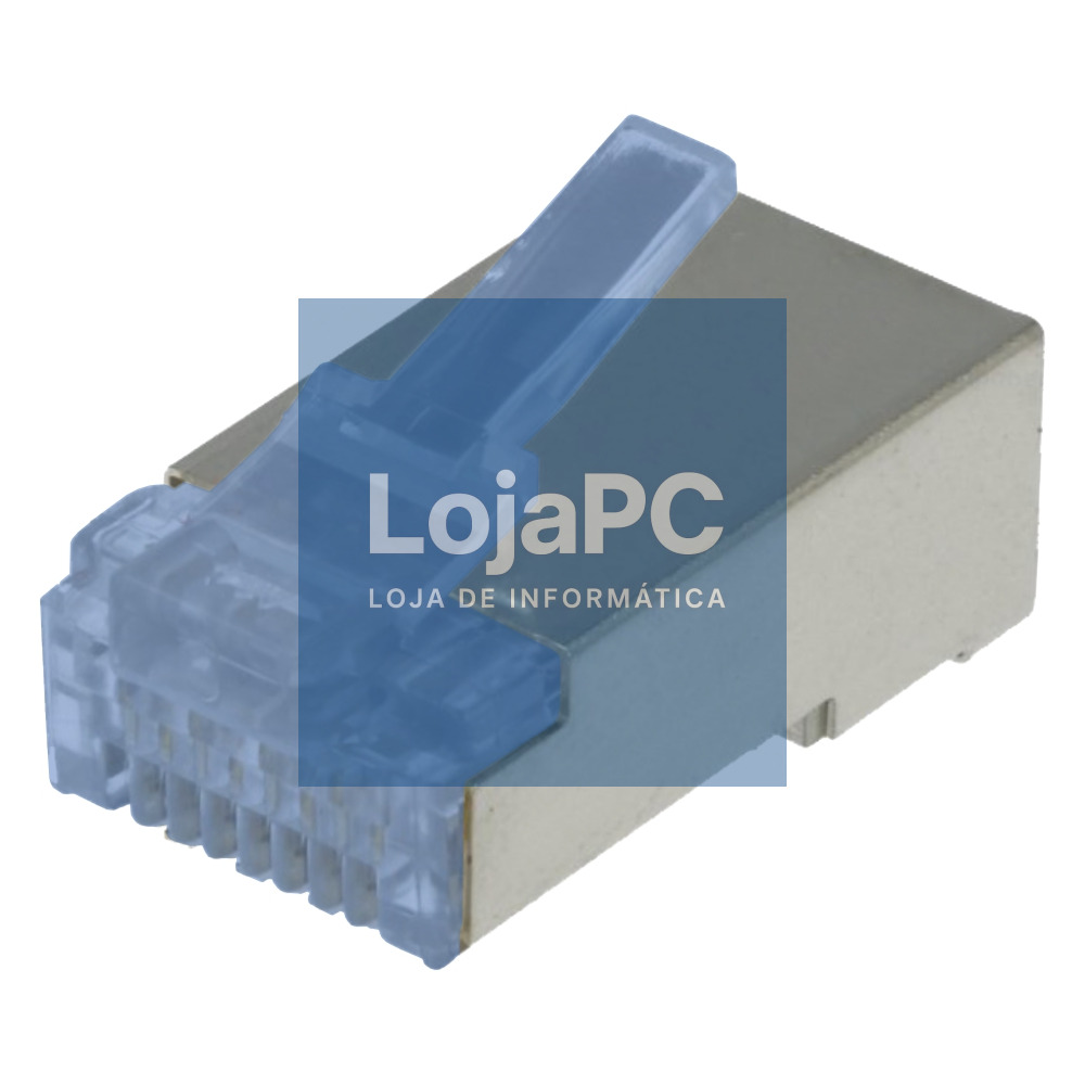 FICHA RJ45 MODELAR 8P8C CAT6 METÁLICA