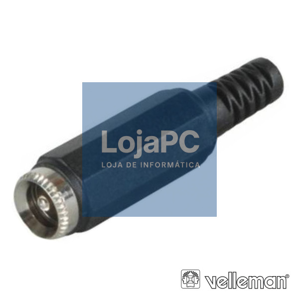 FICHA ALIMENTAÇÃO DC MACHO Ø2.1x5.5MM