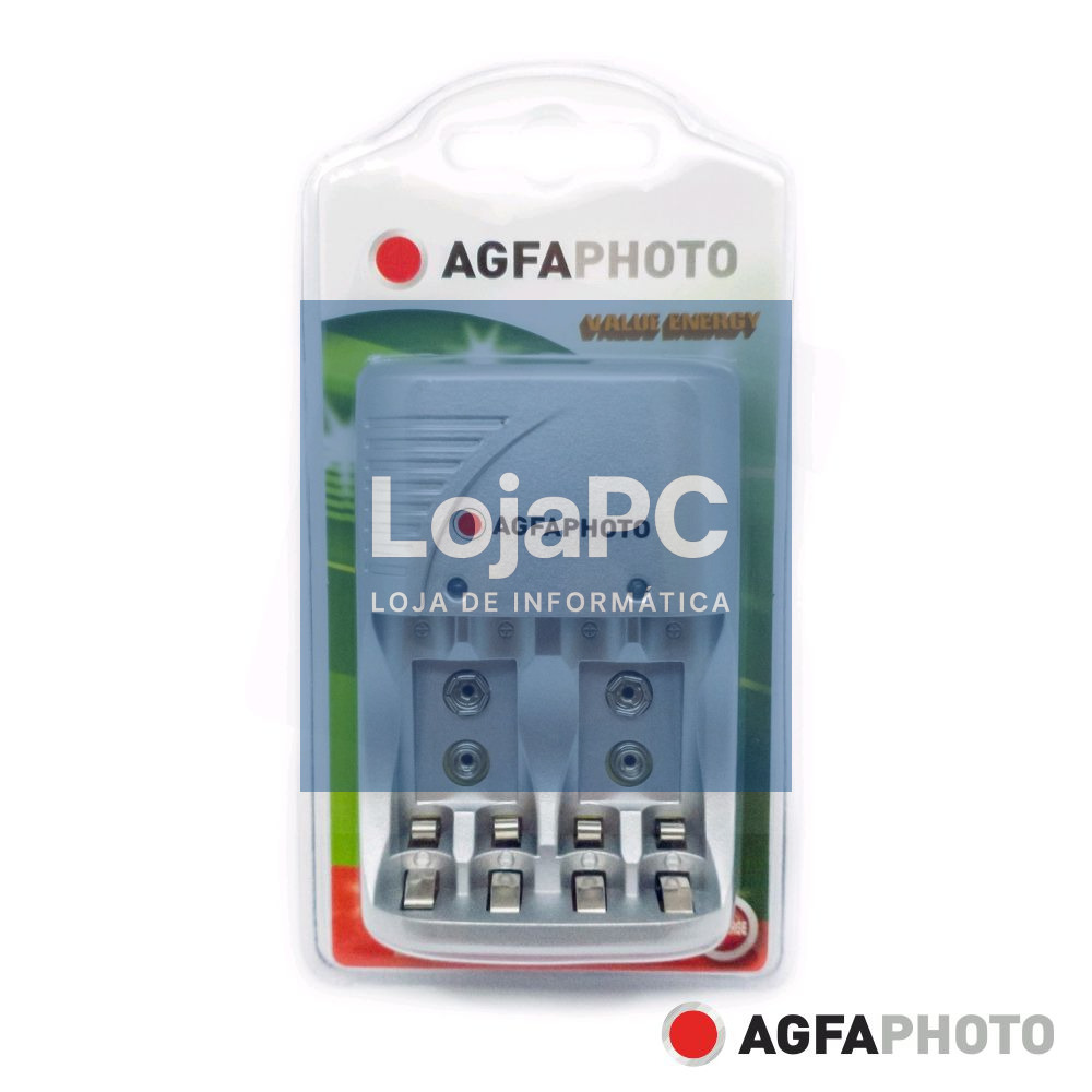 Carregador De Baterias AA/AAA/9V AGFAPHOTO