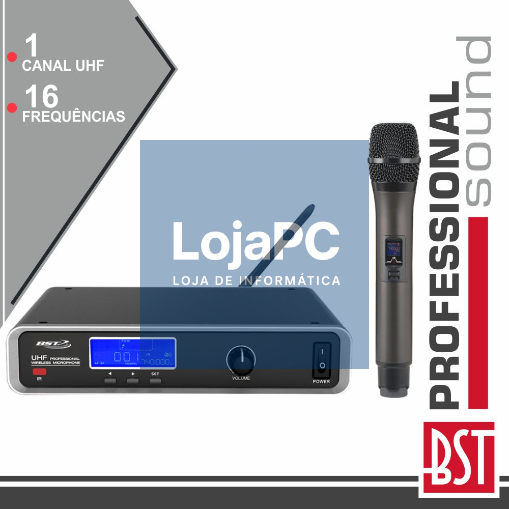 CENTRAL MICROFONE S/ FIOS 1 CANAL UHF 16 FREQ CEE BST