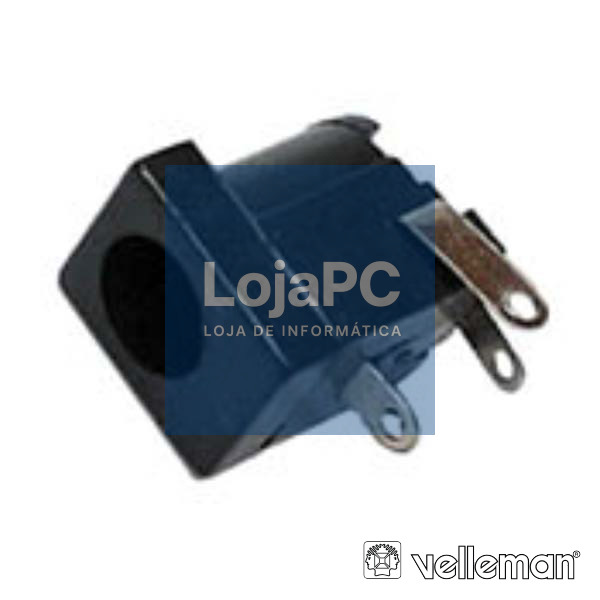 FICHA ALIMENTAÇÃO DC MACHO Ø2.1x5.5MM PAINEL VELLEMAN