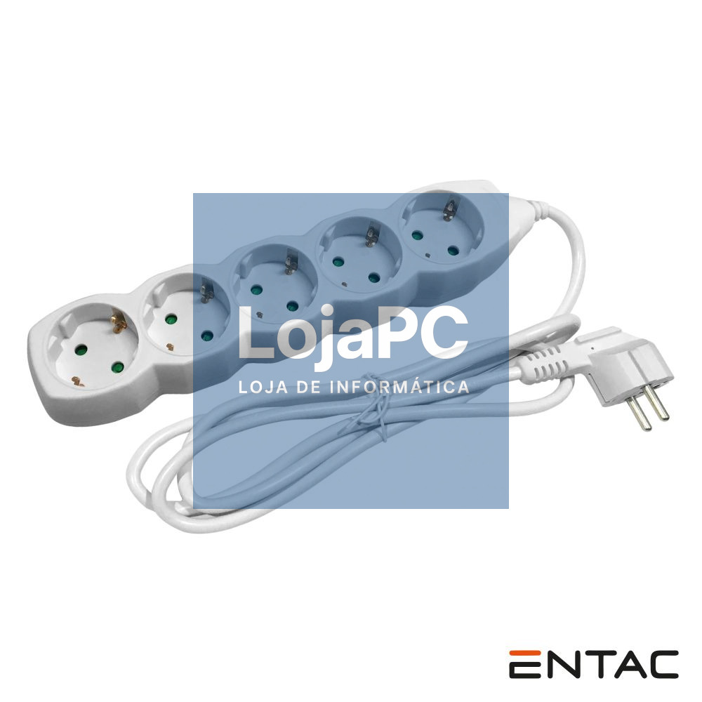 Tomada Elétrica C/ 5 Saídas 1.5m Entac