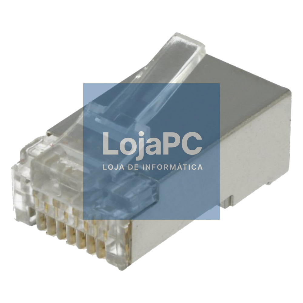 FICHA RJ45 MODELAR 8P8C CAT6 METÁLICA