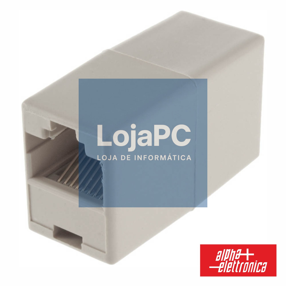 FICHA ADAPTADOR RJ45 8P8C FÊMEA / FÊMEA