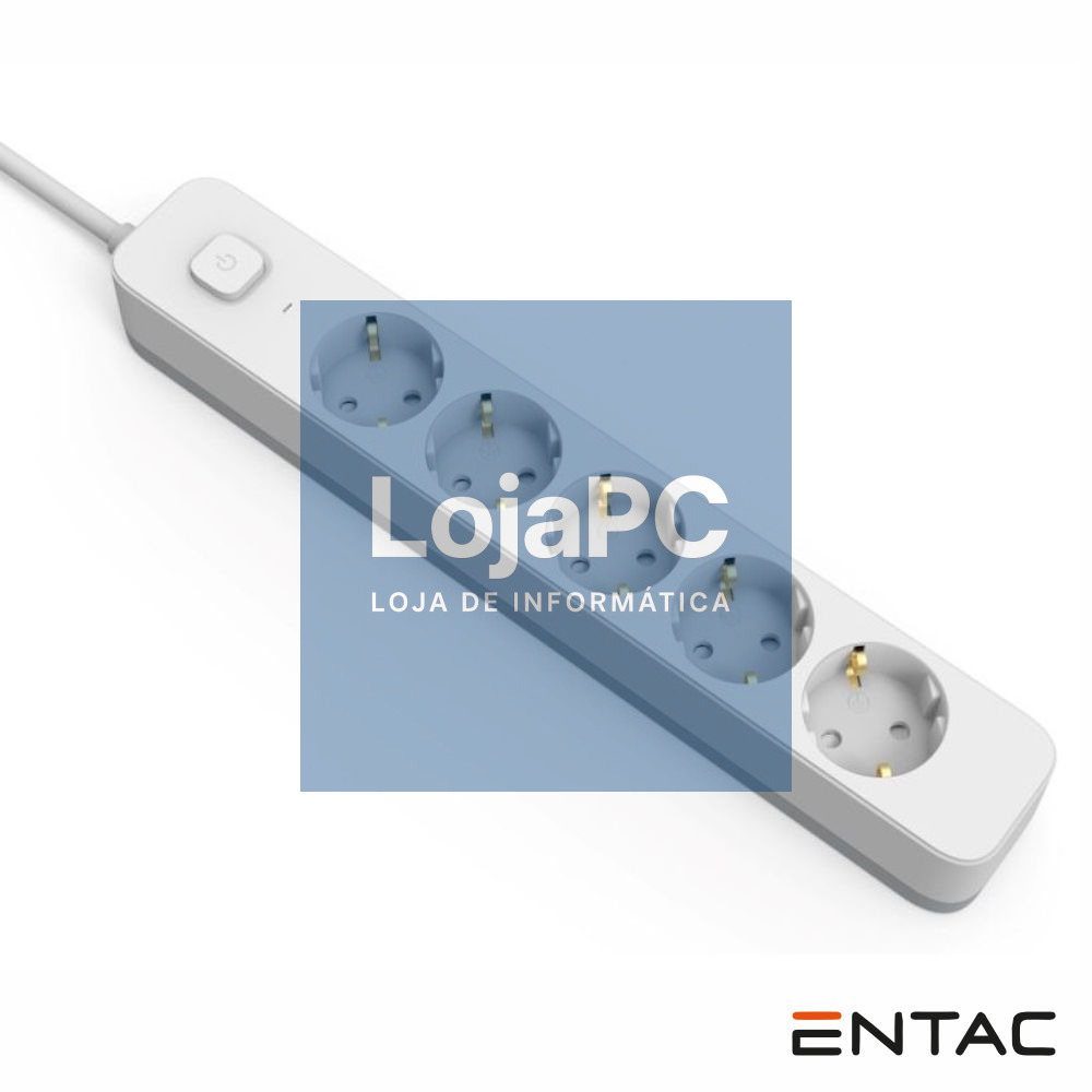 Extensão Elétrica 5x Schuko C/ Interruptor 3m ENTAC