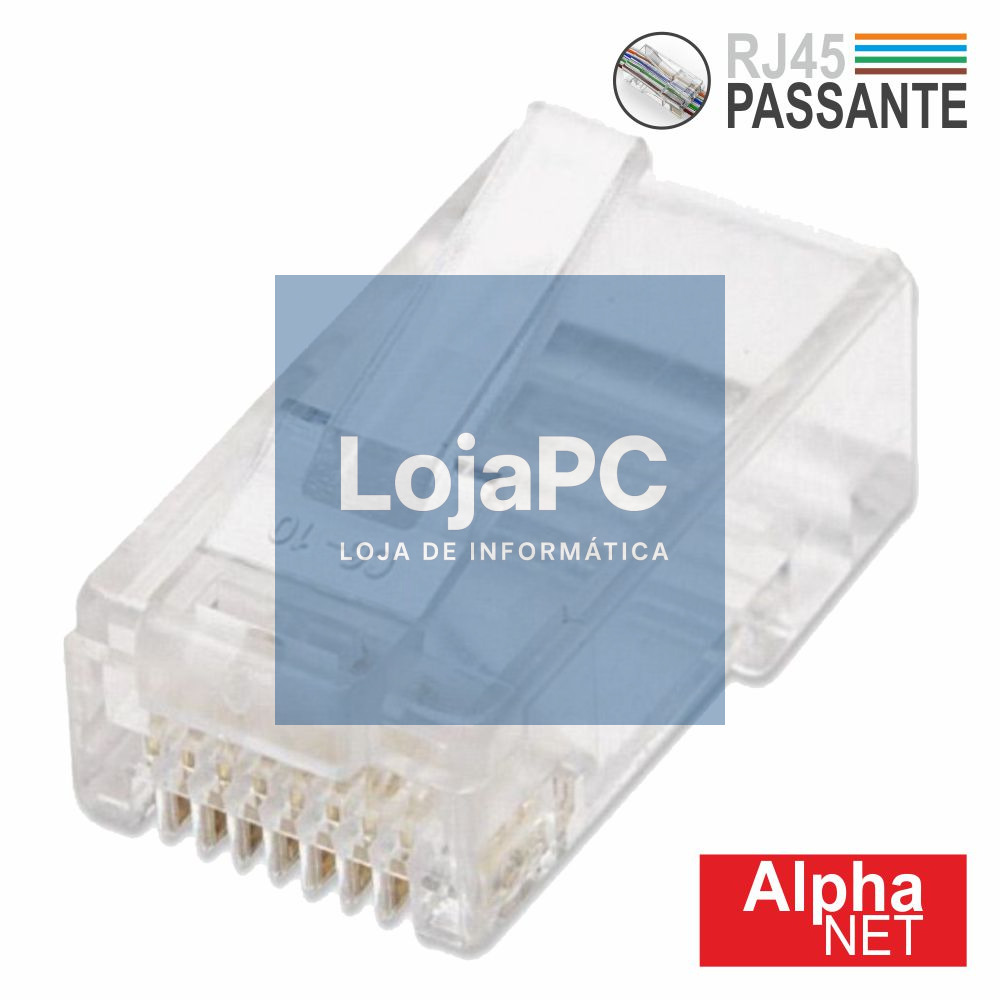 FICHA RJ45 MODELAR 8P8C CAT5 PASSANTE