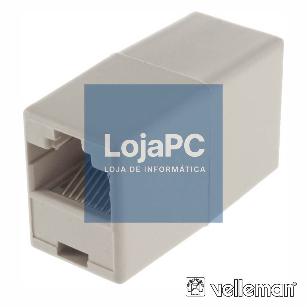 FICHA ADAPTADOR RJ45 8P8C FÊMEA / FÊMEA