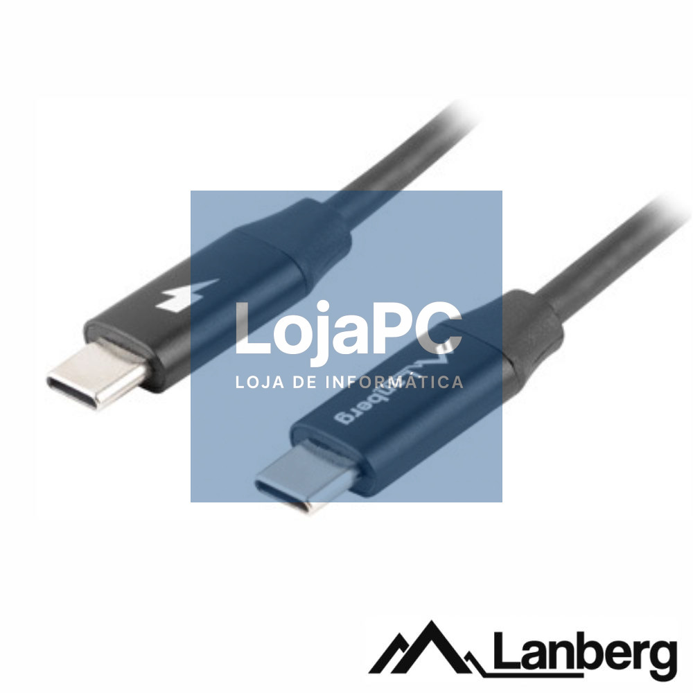 Cabo USB-C 2.0 Macho / USB-C 2.0 Macho 1.8m LANBERG
