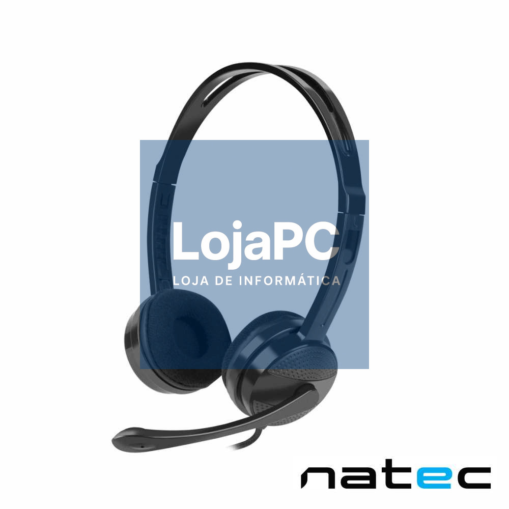 Auscultadores 2.0 Preto CANARY NATEC