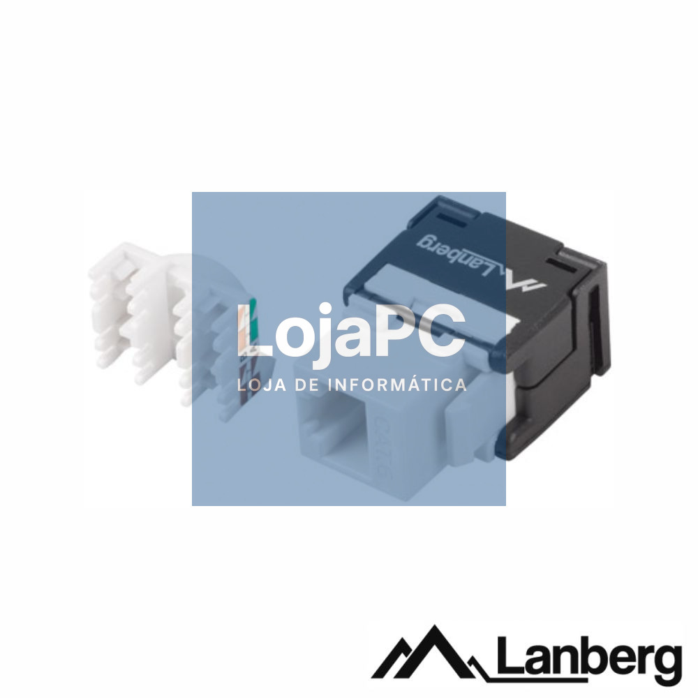 Ficha RJ45 Modular 8P8C CAT6 Keystone 180º LANBERG