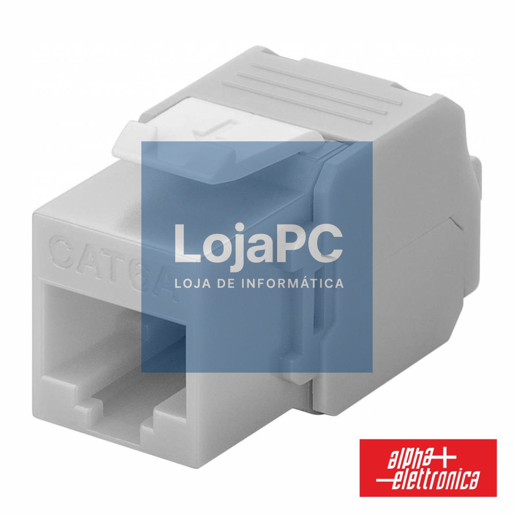 Ficha RJ45 Modular 8P8C CAT6 Keystone ALPHA
