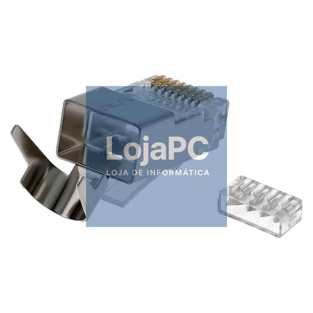 Ficha RJ45 Modular 8p8c CAT6 UTP/FTP Metálica