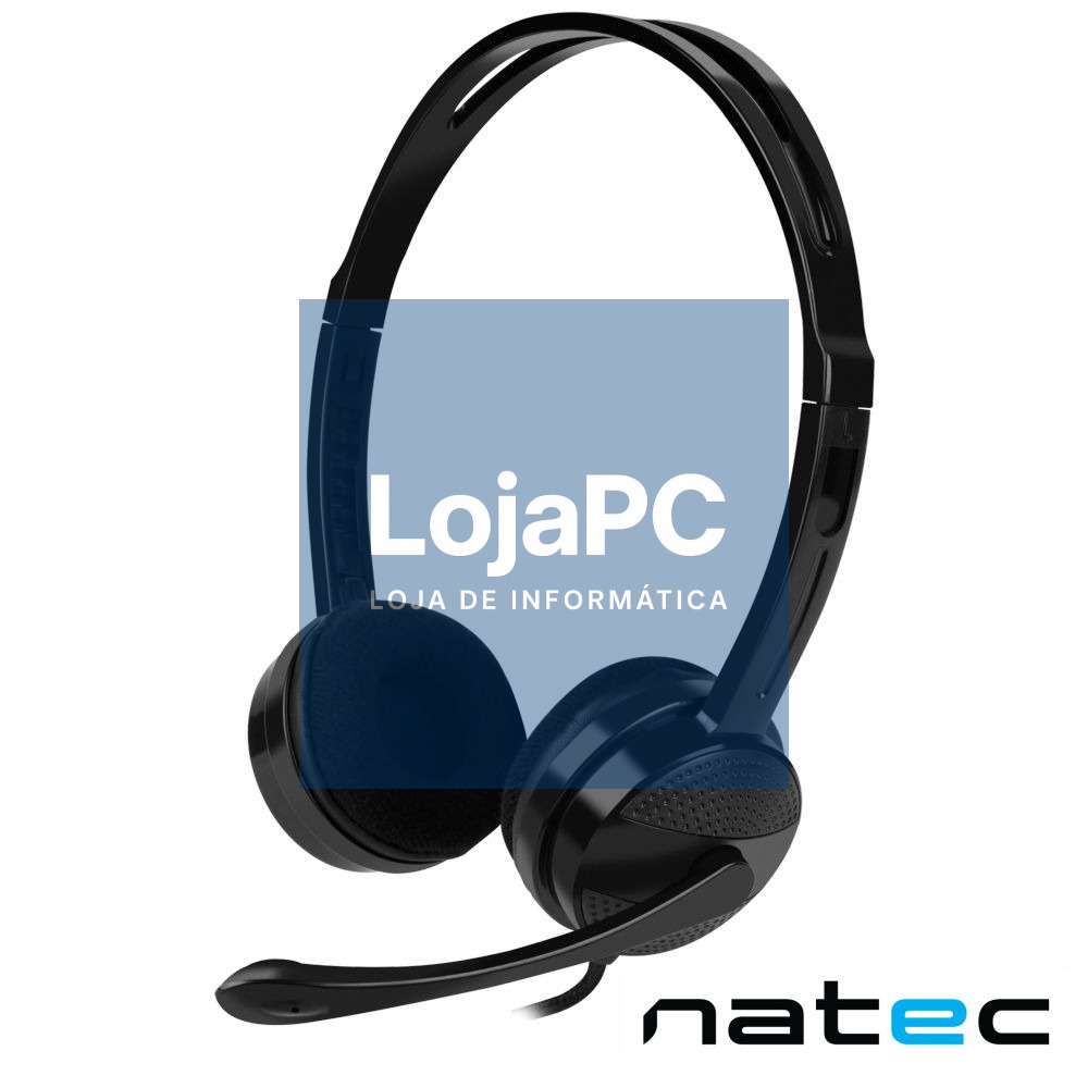 Auscultadores 2.0 Preto CANARY GO NATEC