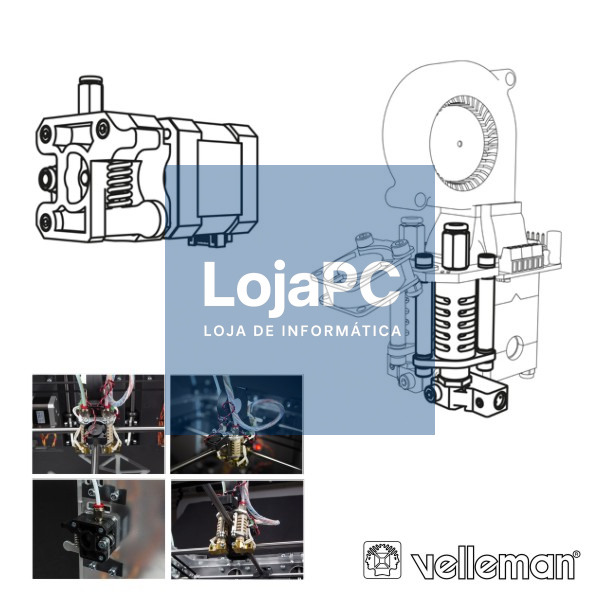 2ª CABEÇA IMPRESSÃO P/ IMPRESSORA 3D VERTEX K8400 VELLEMAN