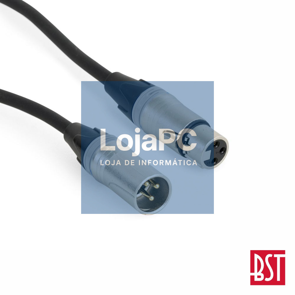 Cabo DMX XLR 3p Macho / XLR 3p Fêmea 20m BST