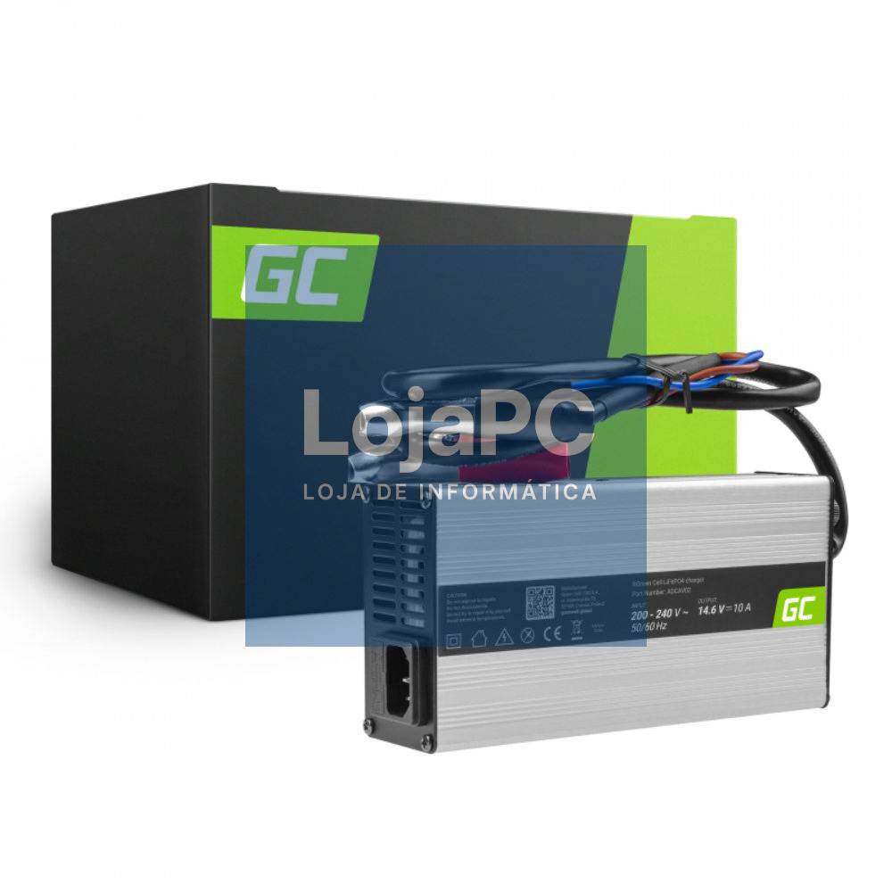 Carregador de Baterias LiFePO4 10A GREEN CELL