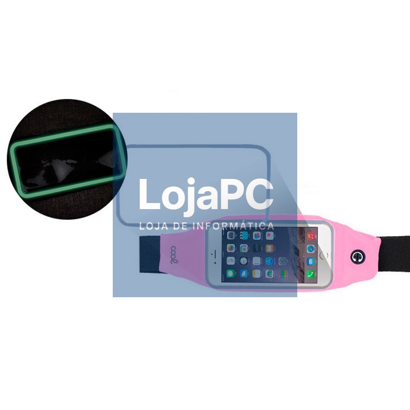 Neoprene Cover COOL Universal Waist Bag (5.5 - 6.7 in) Pink — imagem 3
