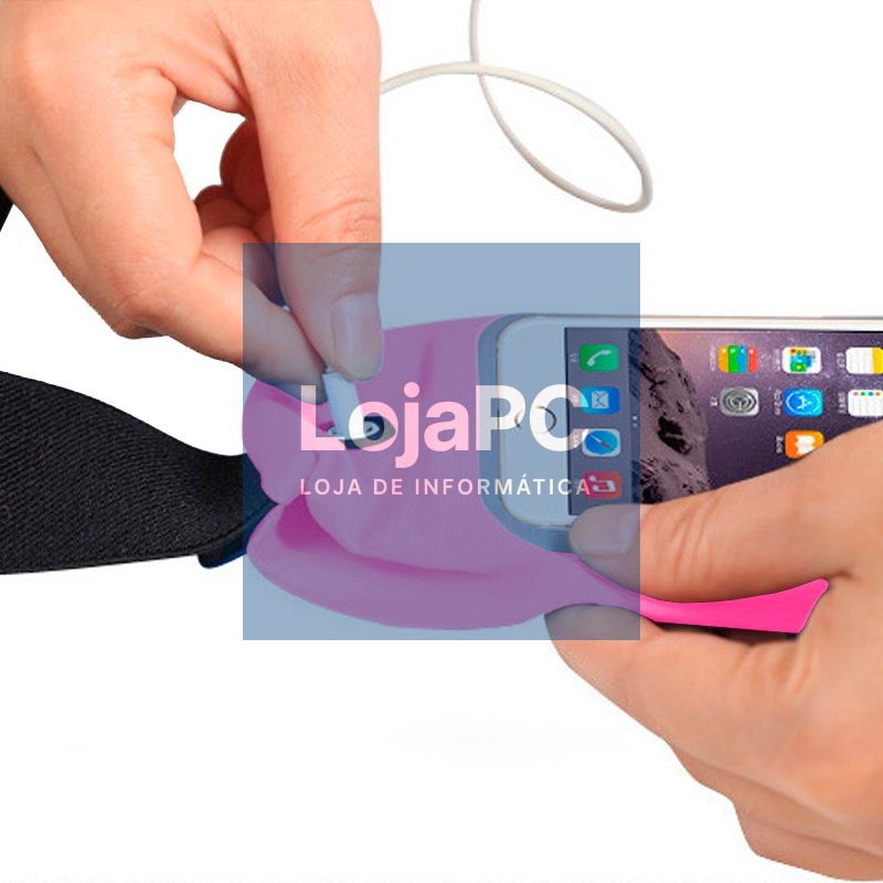 Neoprene Cover COOL Universal Waist Bag (5.5 - 6.7 in) Pink — imagem 4