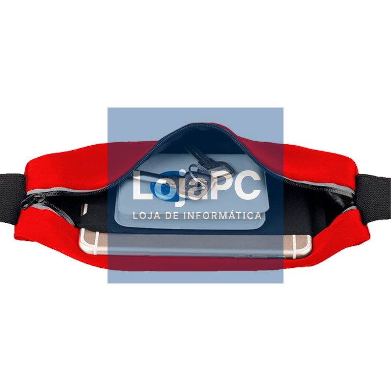 Neoprene Cover COOL Universal Waist Bag (5.5 - 6.7 in) Red — imagem 4