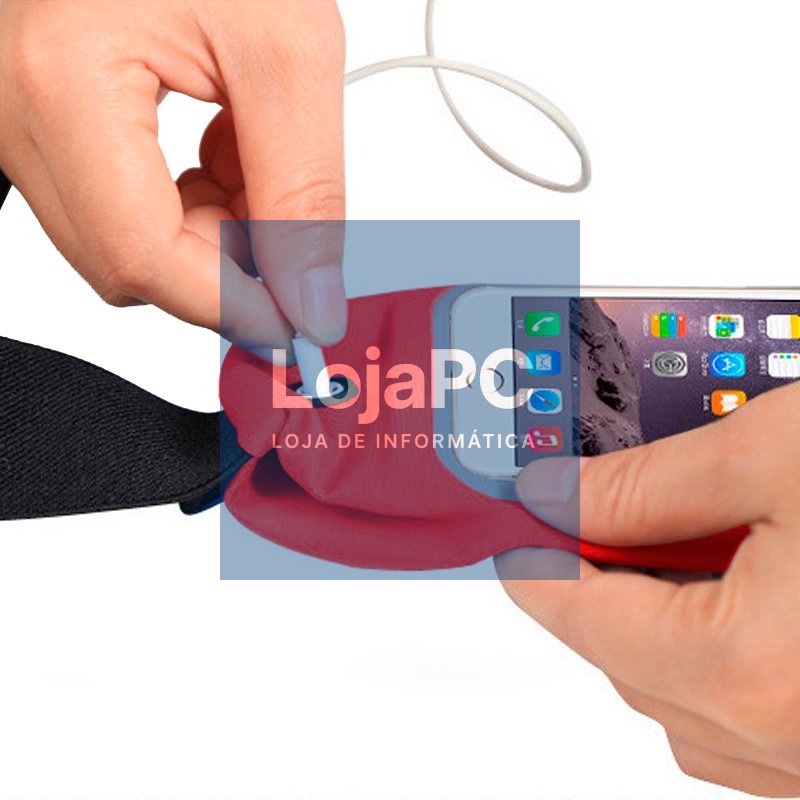 Neoprene Cover COOL Universal Waist Bag (5.5 - 6.7 in) Red — imagem 3