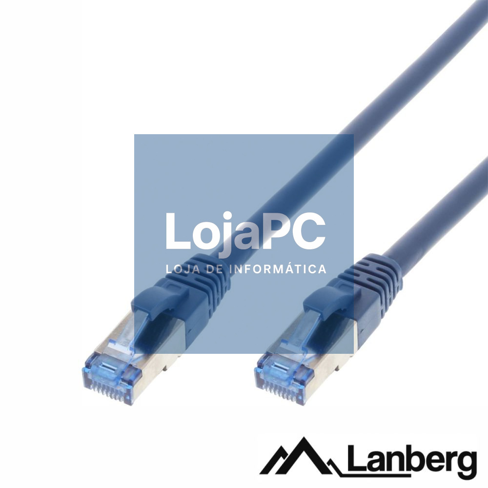 Cabo S/FTP LSZH CAT6A 15m Azul LANBERG