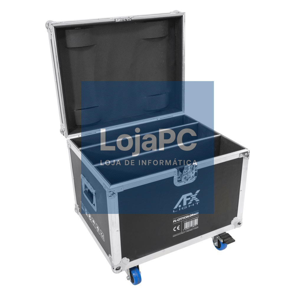 Mala Transporte DJ P/ 2 Projetores Luz CITYCOLOR400 AFXLIGHT