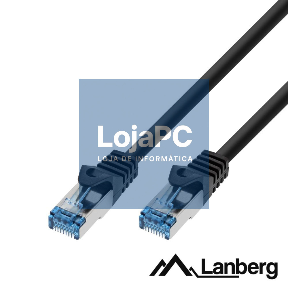 Cabo S/FTP LSZH CAT6A 15m Preto LANBERG