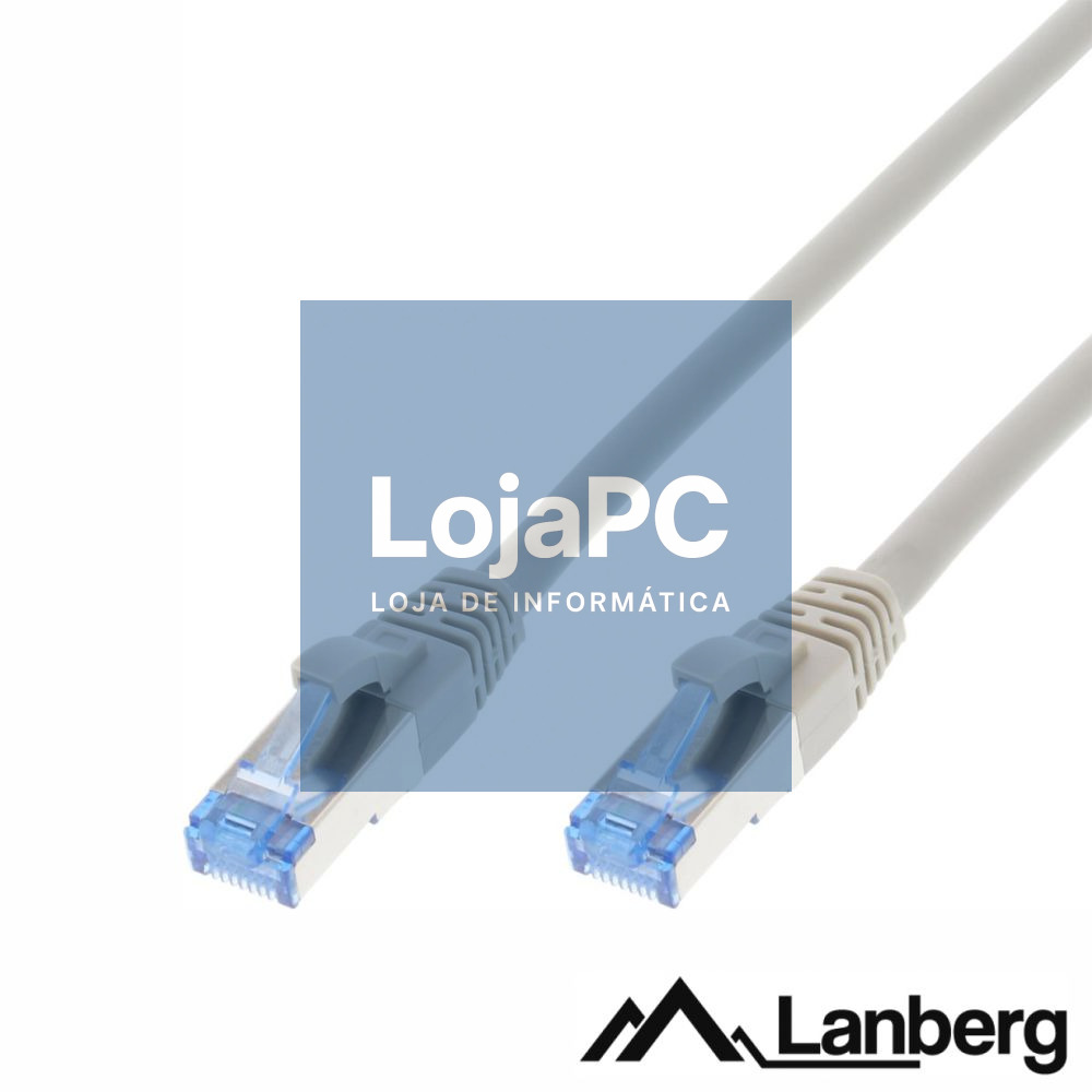 Cabo S/FTP LSZH CAT6A 1m Cinza LANBERG