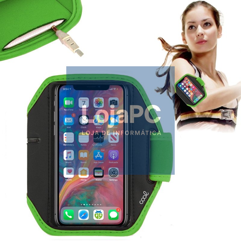 Neoprene Sleeve COOL Sports Universal (6 - 6.7 in) Green — imagem 3