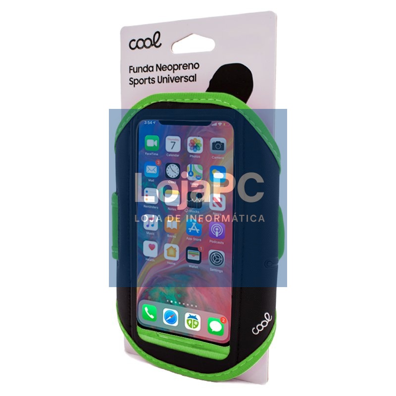 Neoprene Sleeve COOL Sports Universal (6 - 6.7 in) Green — imagem 4