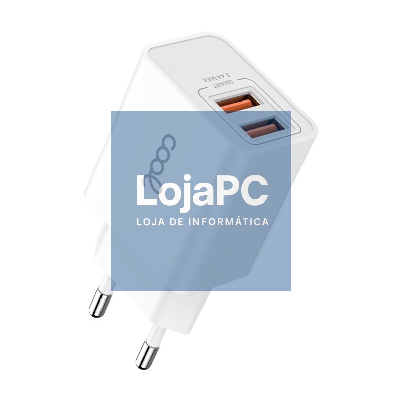 Network Charger for iPhone COOL 2 x USB + Lightning Cable 1.2m (2.4 Amp) — imagem 4