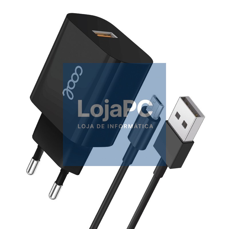 Network Charger Micro-usb Connector COOL Universal 2.4Amp Kit 2 in 1 Black
