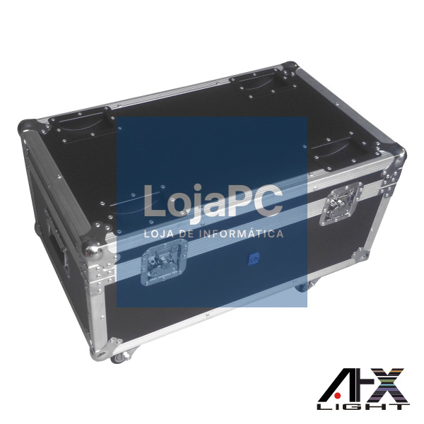 MALA TRANSPORTE DJ P/ 6 PARLED-W RODAS E CARREGADOR AFXLIGHT