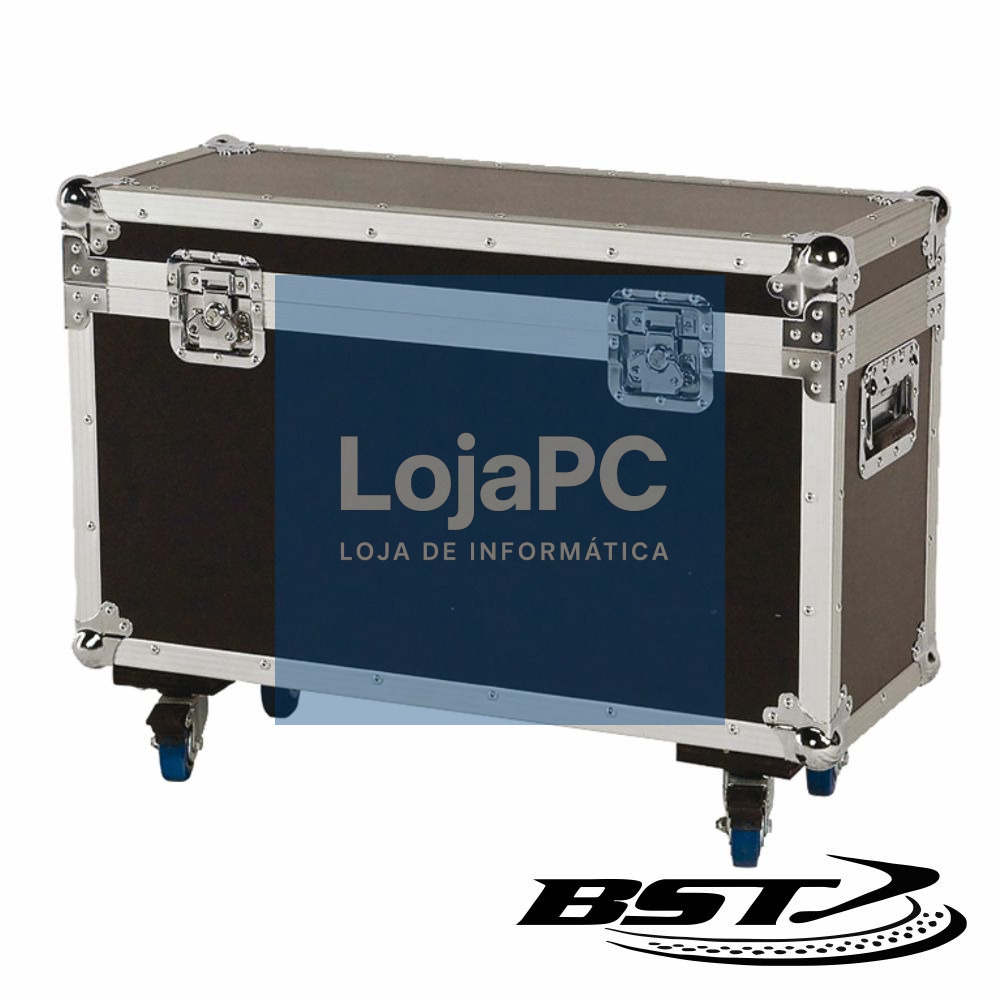 MALA TRANSPORTE DJ P/ 2MOVING HEAD BEAM-2RX RODAS AFXLIGHT