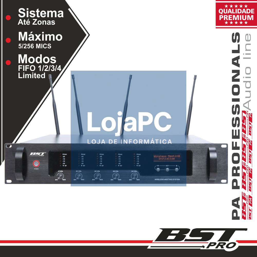 SISTEMA CONFERÊNCIA 19" 2U 16 ZONAS ATÉ 256 MIC MESA