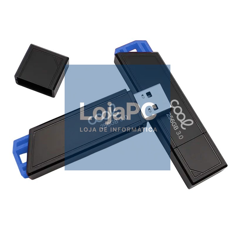 Pen Drive USB x256 GB 3.0 COOL Lancer Blue — imagem 3