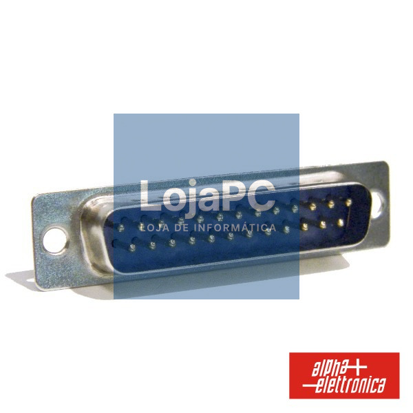 FICHA D-SUB 25P MACHO P/ SOLDAR