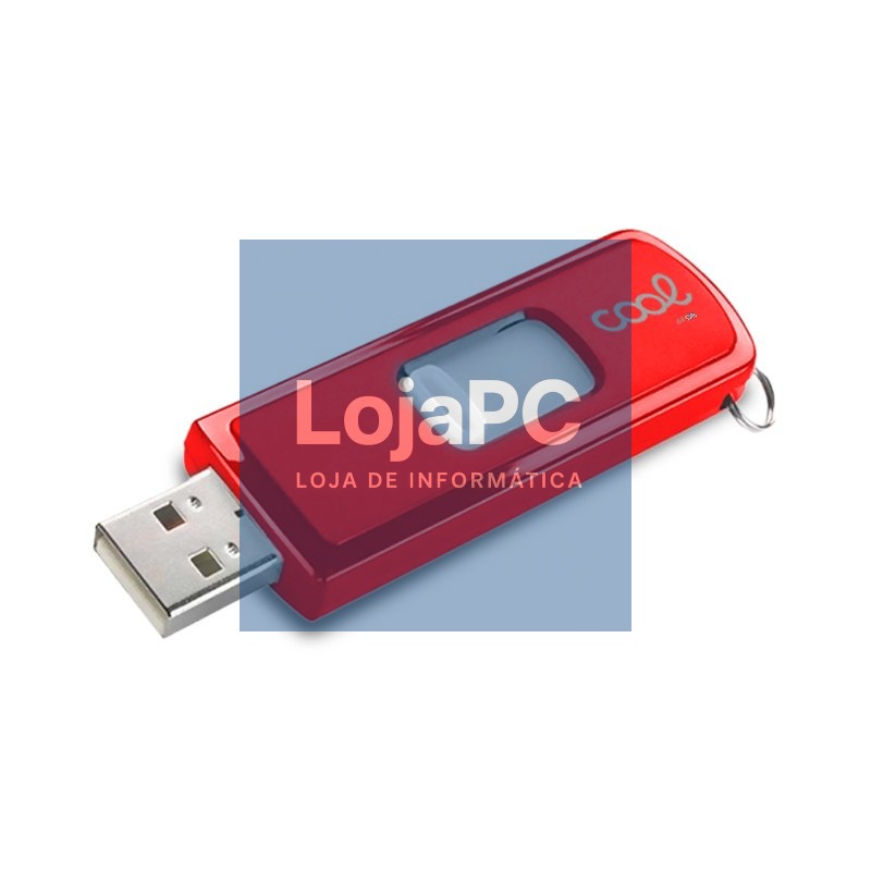 Pen Drive USB x64 GB 2.0 COOL Basic Red