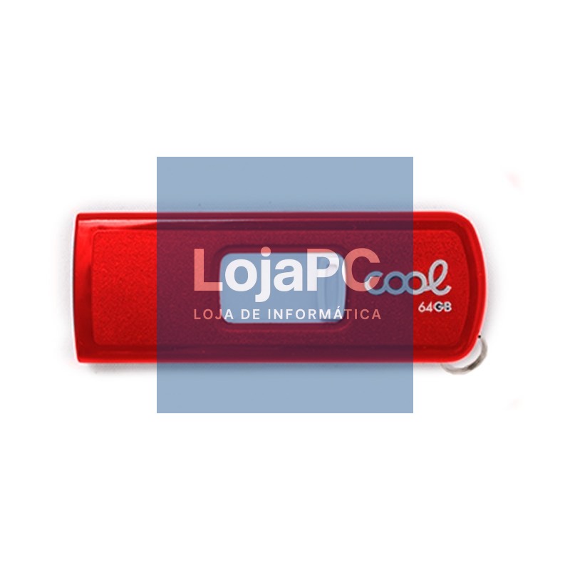 Pen Drive USB x64 GB 2.0 COOL Basic Red — imagem 2
