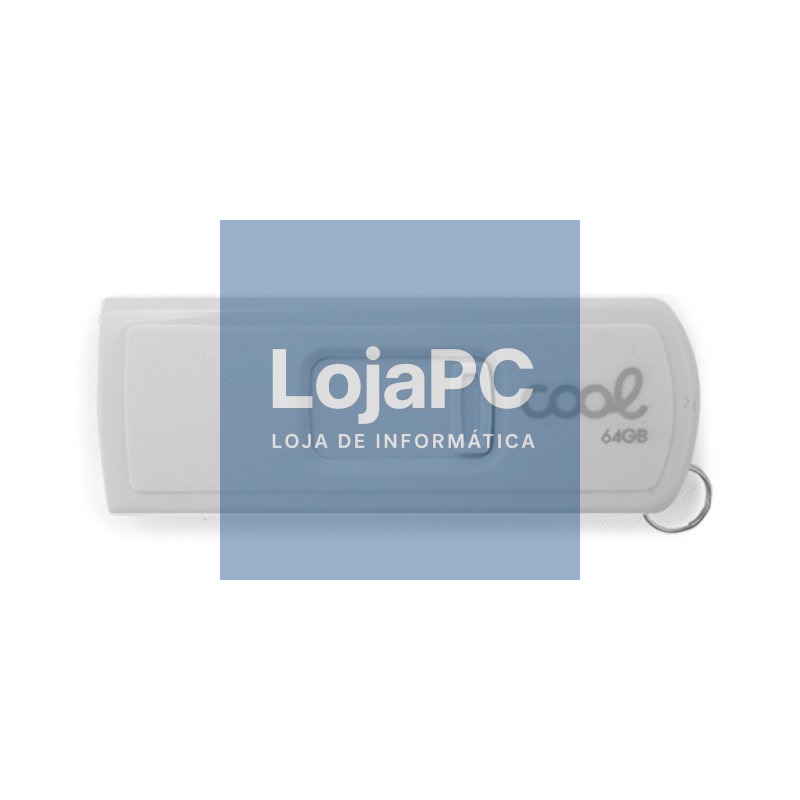 Pen Drive USB x64 GB 2.0 COOL Basic White — imagem 3